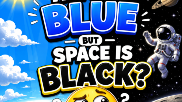 why is the sky blue but space is black