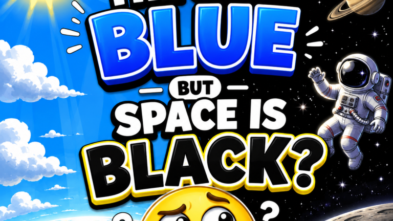 why is the sky blue but space is black